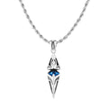 Modern Blue Stone Stainless Steel Necklace - ATLAS 1 - Techwear Store