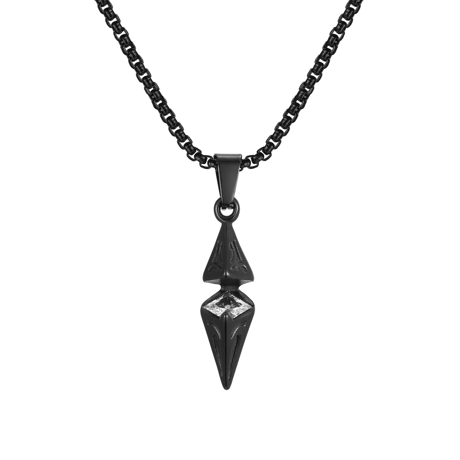 Modern Blue Stone Stainless Steel Necklace - ATLAS 1 - Techwear Store