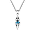 Modern Blue Stone Stainless Steel Necklace - ATLAS 1 - Techwear Store