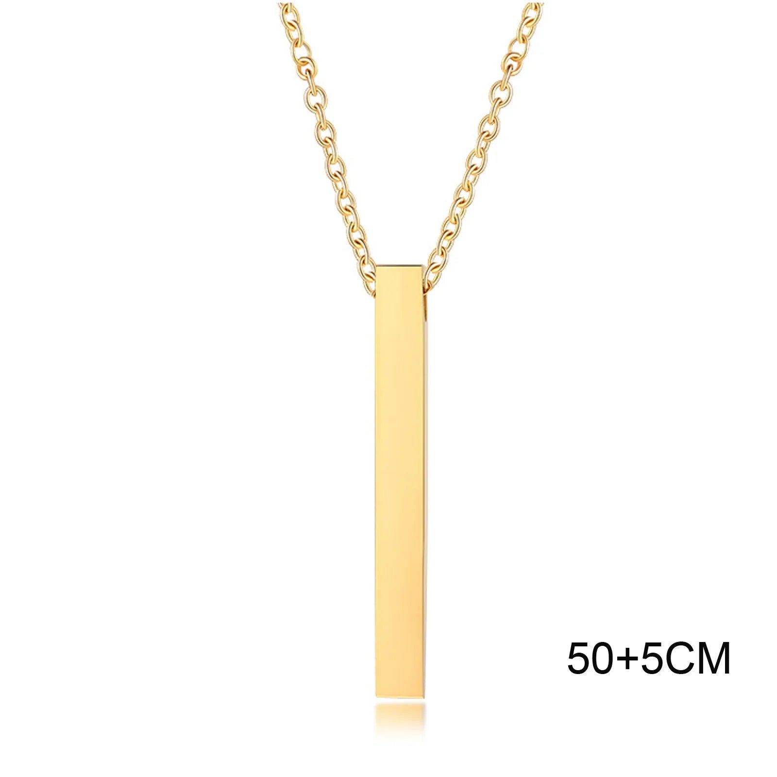 Modern Stainless Steel Pillar Pendant Necklace - ATLAS 1 - Techwear Store