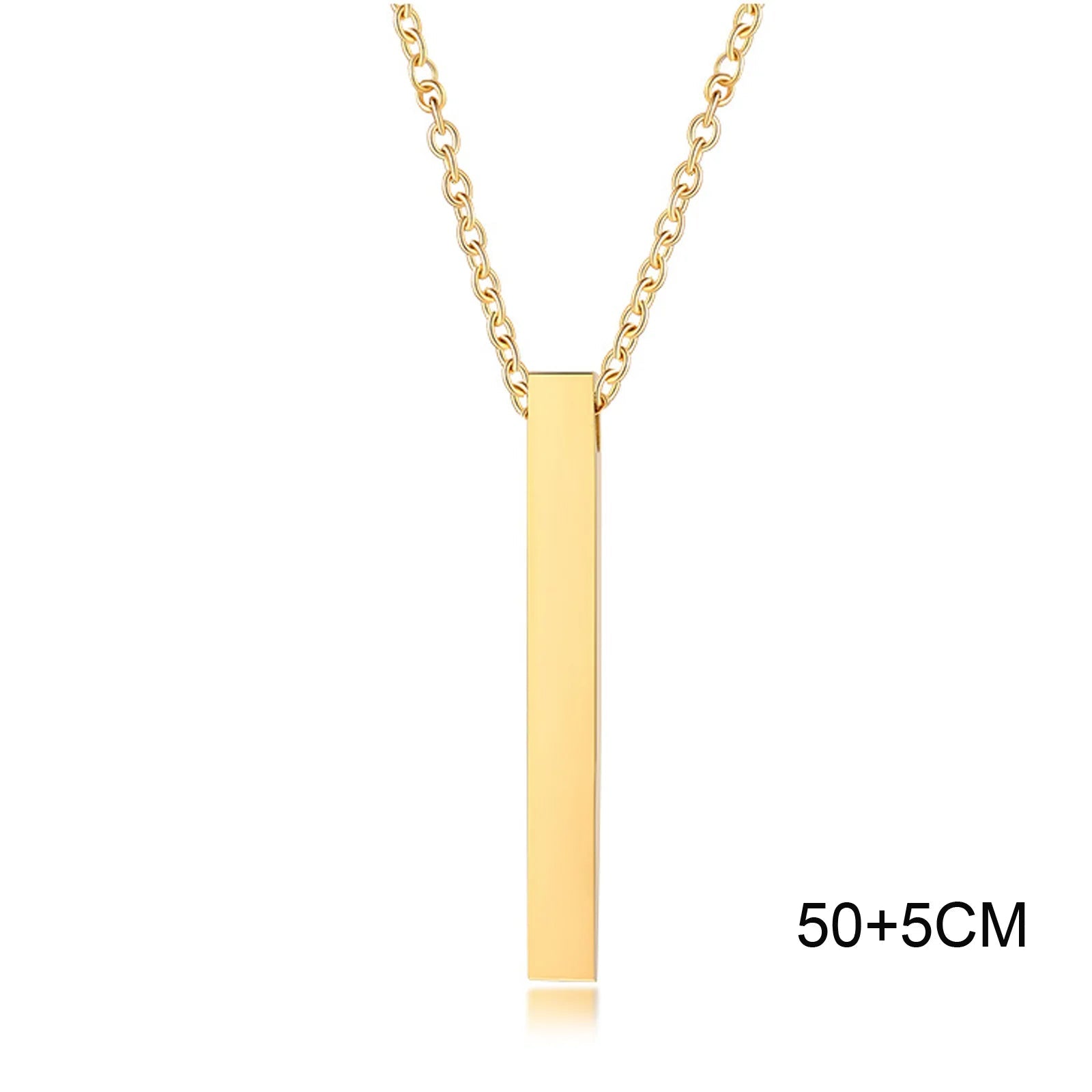 Modern Stainless Steel Pillar Pendant Necklace - ATLAS 1 - Techwear Store