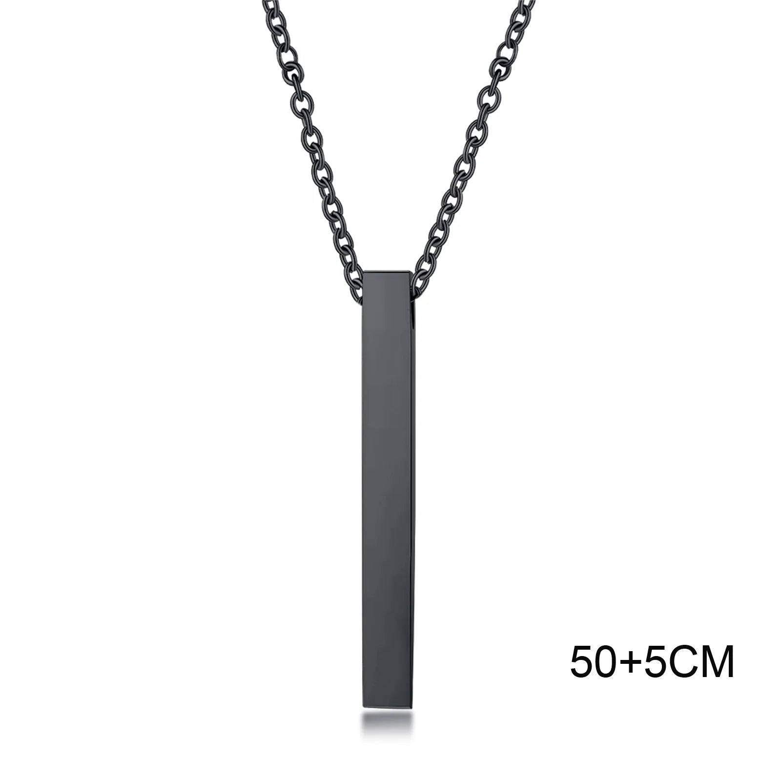 Modern Stainless Steel Pillar Pendant Necklace - ATLAS 1 - Techwear Store