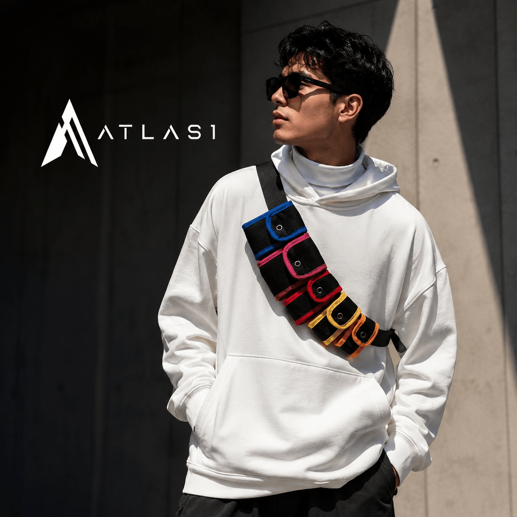 Multi-Color Waterproof Reflective Techwear Waist Bag - ATLAS 1