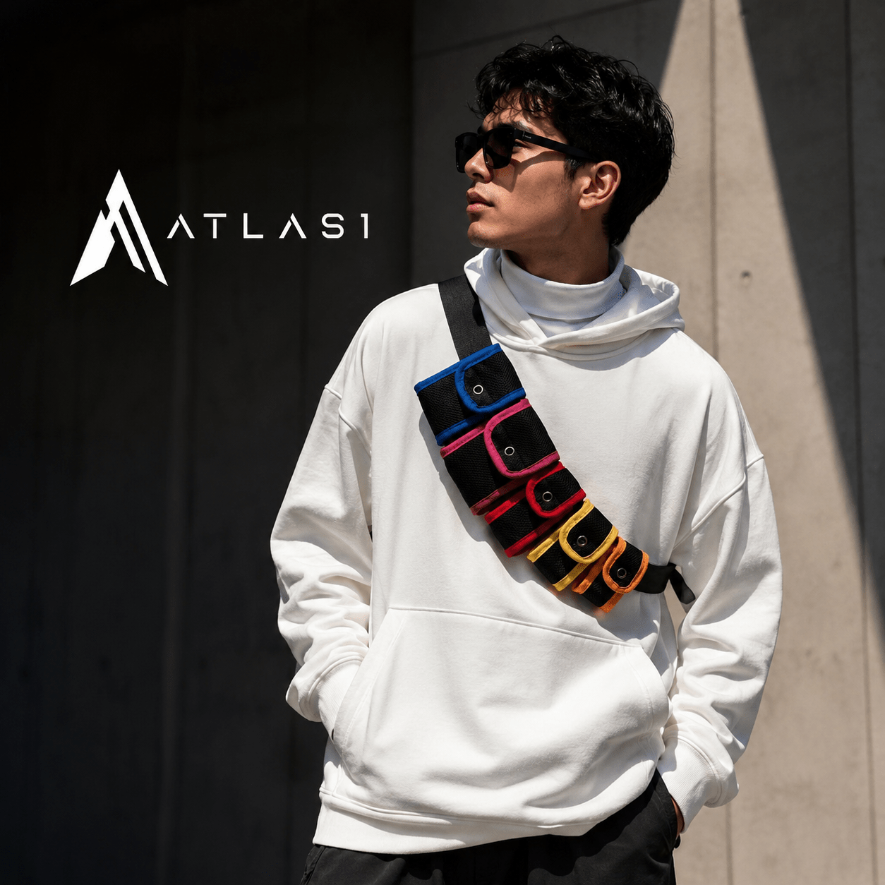 Multi-Color Waterproof Reflective Techwear Waist Bag - ATLAS 1