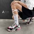 Neon Color Techwear Socks With Fluorescent Straps - ATLAS 1