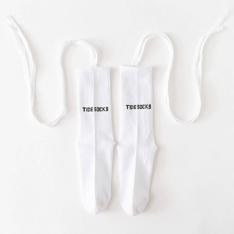 Neon Color Techwear Socks With Fluorescent Straps - ATLAS 1