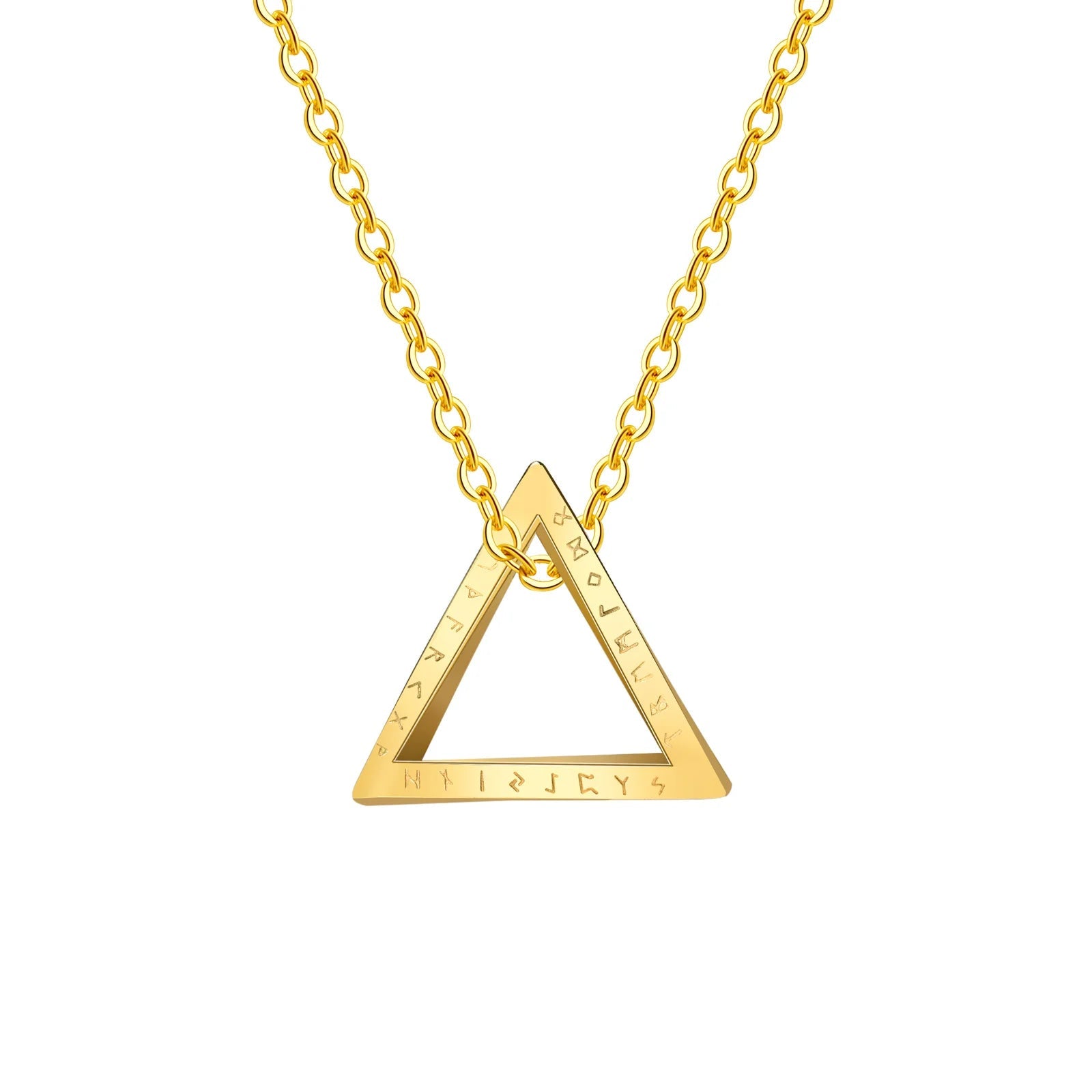 Nordic Rune Triangle Charm Necklace - ATLAS 1