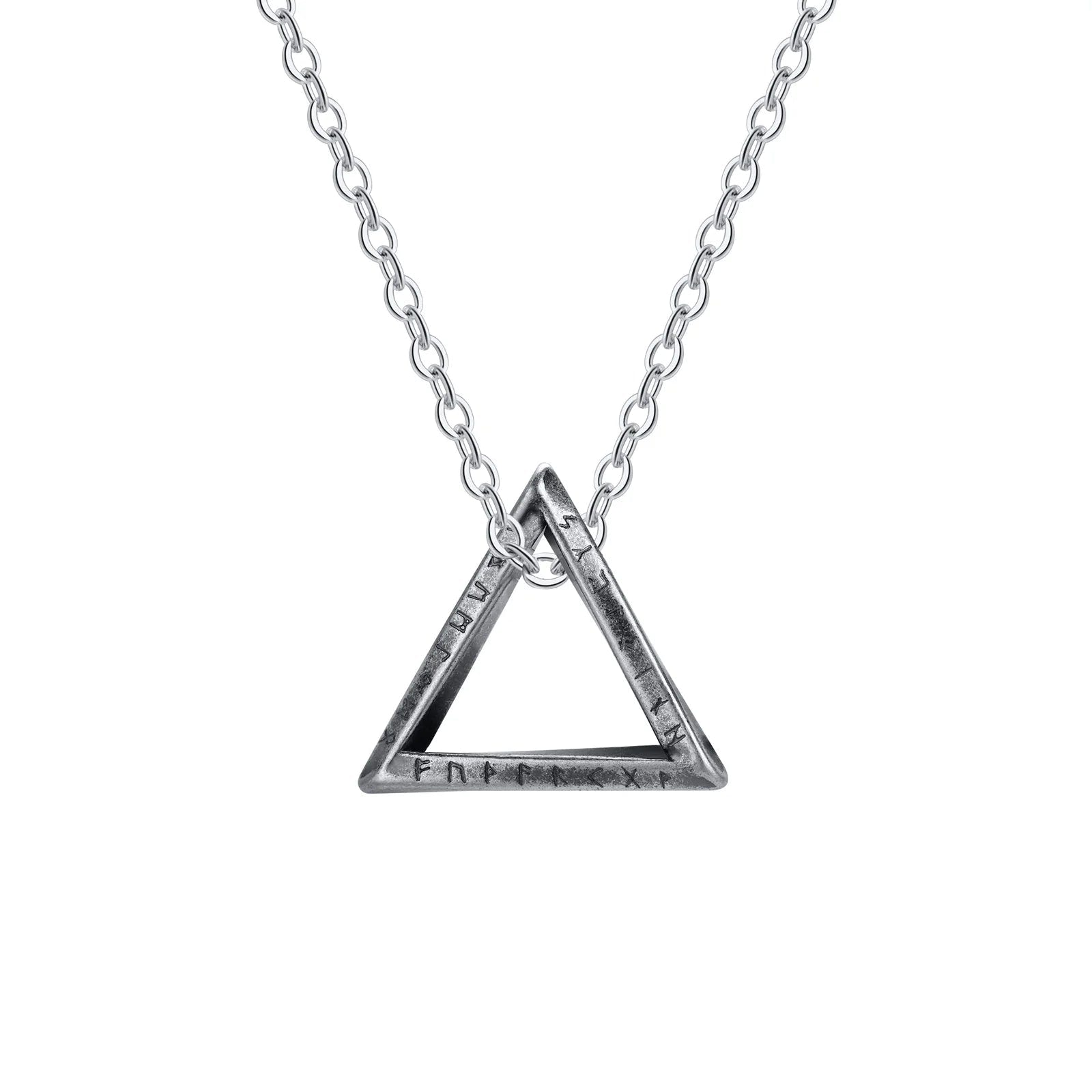 Nordic Rune Triangle Charm Necklace - ATLAS 1