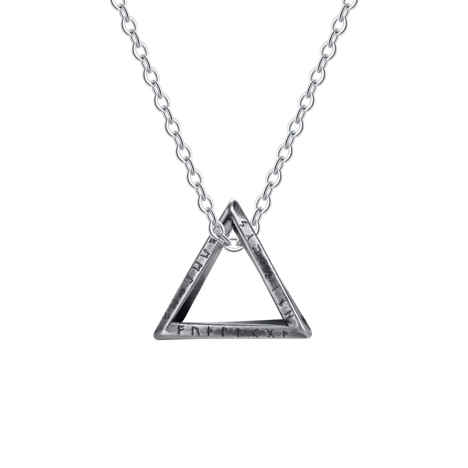 Nordic Rune Triangle Charm Necklace - ATLAS 1