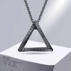 Nordic Rune Triangle Charm Necklace - ATLAS 1