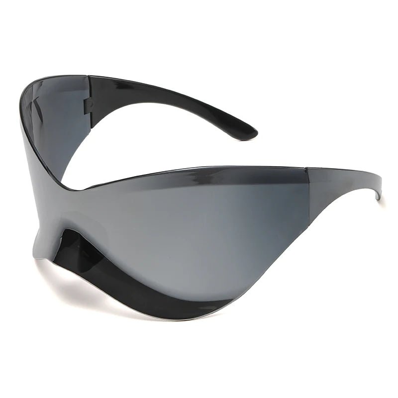 Oversized Punk Rimless One Piece Sunglasses - ATLAS 1