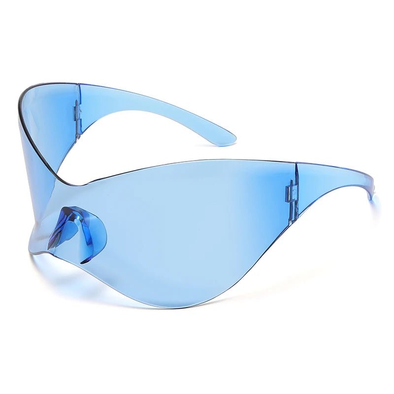 Oversized Punk Rimless One Piece Sunglasses - ATLAS 1