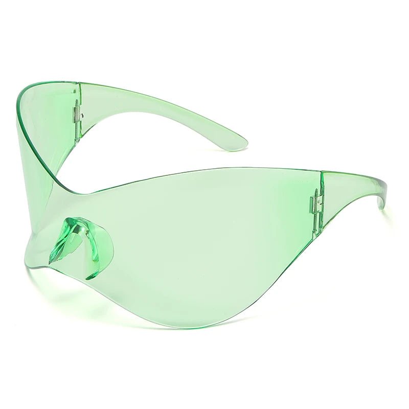 Oversized Punk Rimless One Piece Sunglasses - ATLAS 1