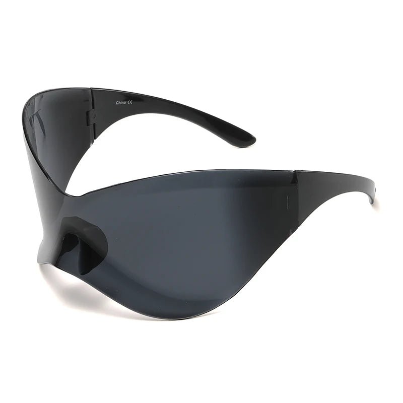 Oversized Punk Rimless One Piece Sunglasses - ATLAS 1