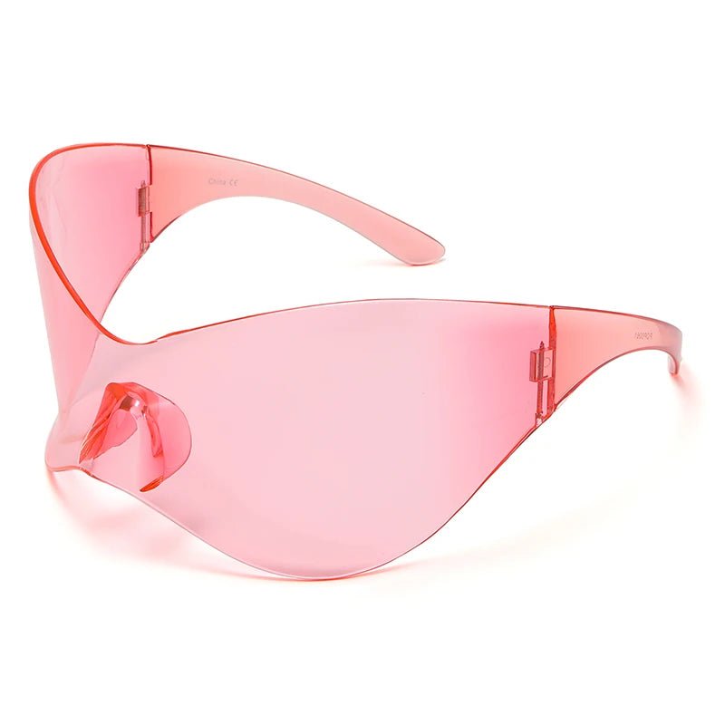 Oversized Punk Rimless One Piece Sunglasses - ATLAS 1