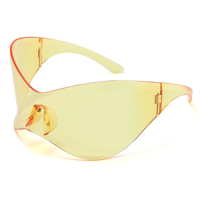 Oversized Punk Rimless One Piece Sunglasses - ATLAS 1