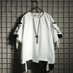 Oversized Ripped Loose Summer Techwear T Shirt - ATLAS 1