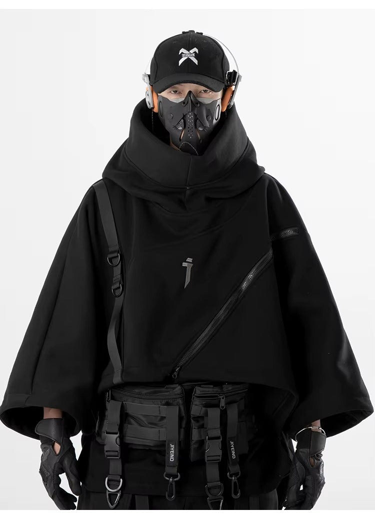 Oversized Techwear Hoodie With Straps - ATLAS 1