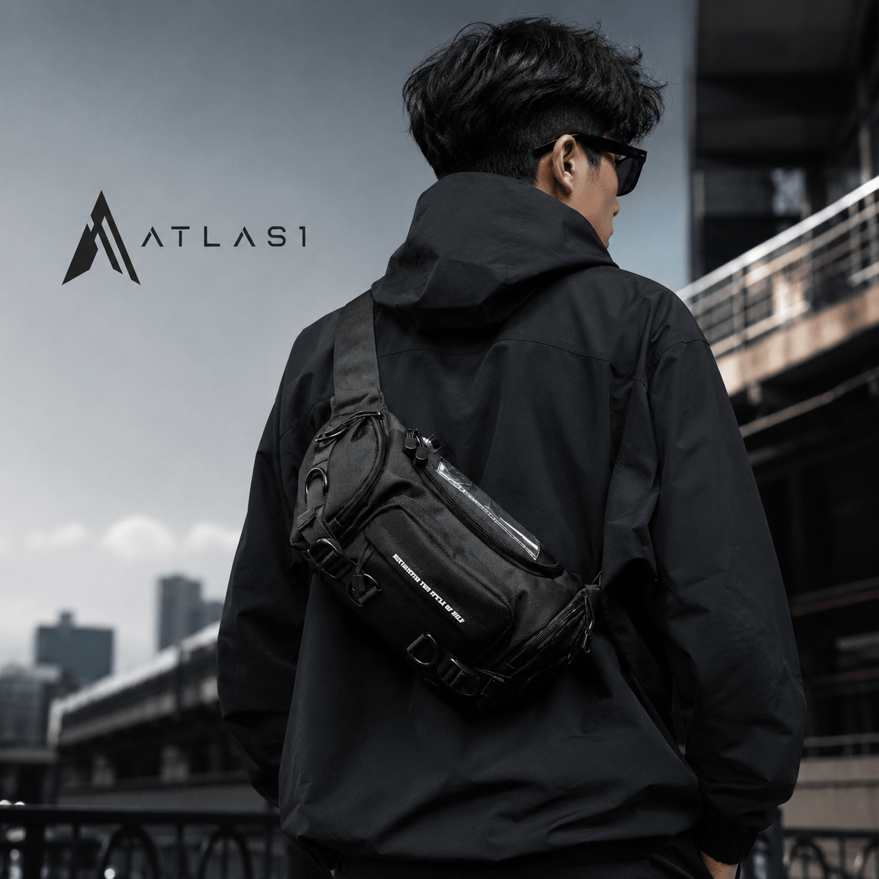 Oxford Multi-Pocket Tactical Style Waist Bag - ATLAS 1