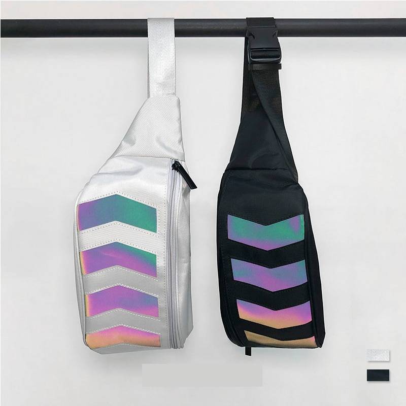 Oxford Reflective Stripes Techwear Waist Bag - ATLAS 1