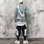 Oxford Reflective Stripes Techwear Waist Bag - ATLAS 1
