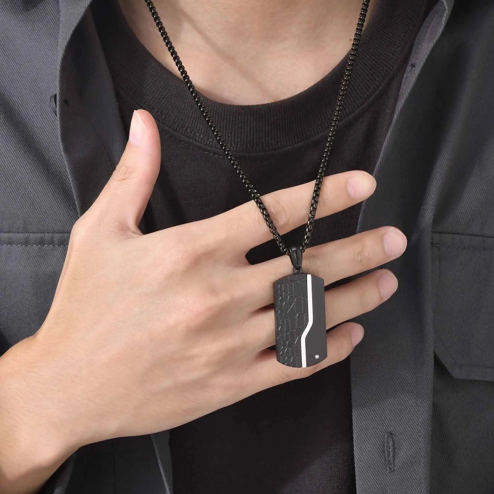 Personalized Style Dog Tag Pendant Necklace - ATLAS 1