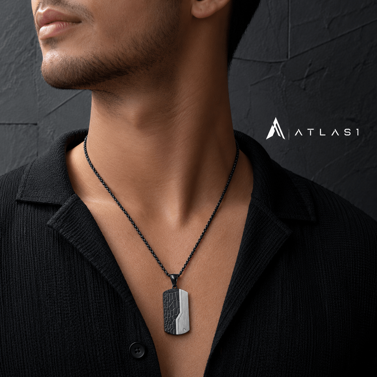 Personalized Style Dog Tag Pendant Necklace - ATLAS 1