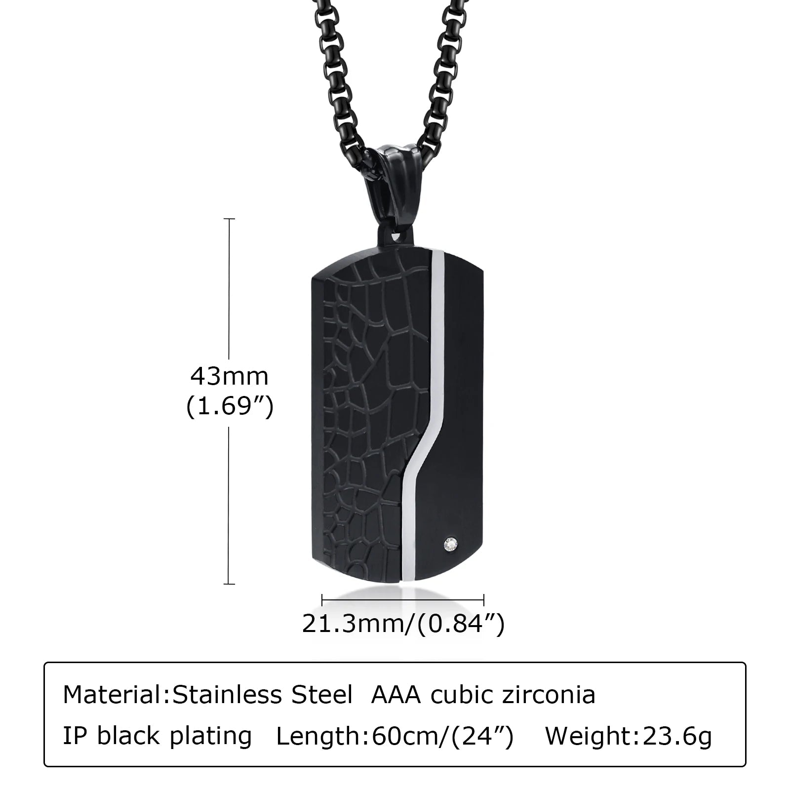 Personalized Style Dog Tag Pendant Necklace - ATLAS 1
