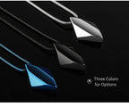 Polished Tungsten Engraved Pendant Chain Necklace - ATLAS 1 - Techwear Store