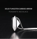Polished Tungsten Engraved Pendant Chain Necklace - ATLAS 1 - Techwear Store