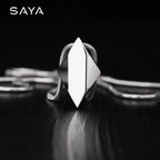 Polished Tungsten Engraved Pendant Chain Necklace - ATLAS 1 - Techwear Store