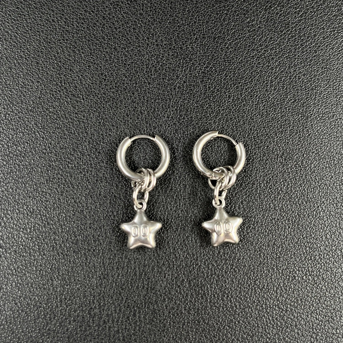 Punk Grunge Rivet Chain Drop Earrings - ATLAS 1