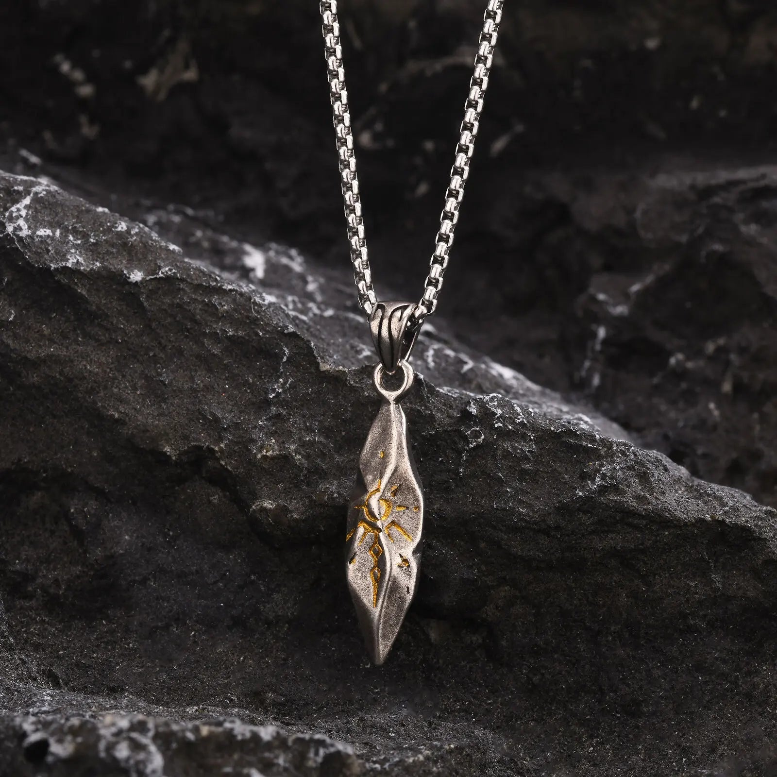 Punk Lion Head Sun Pendant Necklace - ATLAS 1