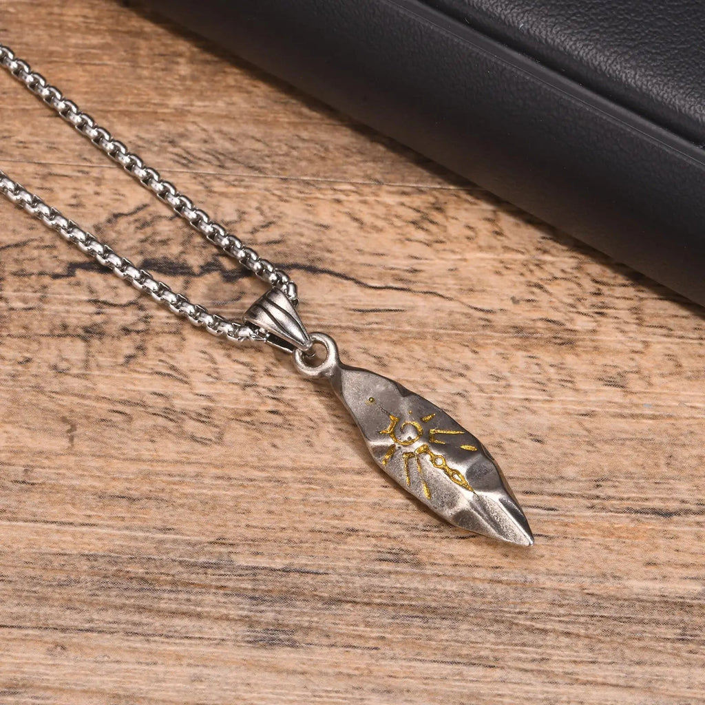 Punk Lion Head Sun Pendant Necklace - ATLAS 1