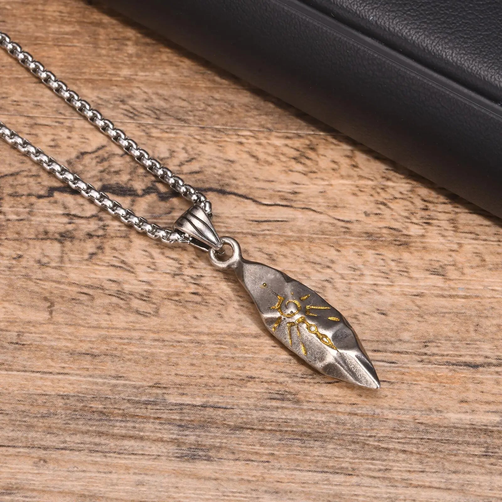 Punk Lion Head Sun Pendant Necklace - ATLAS 1