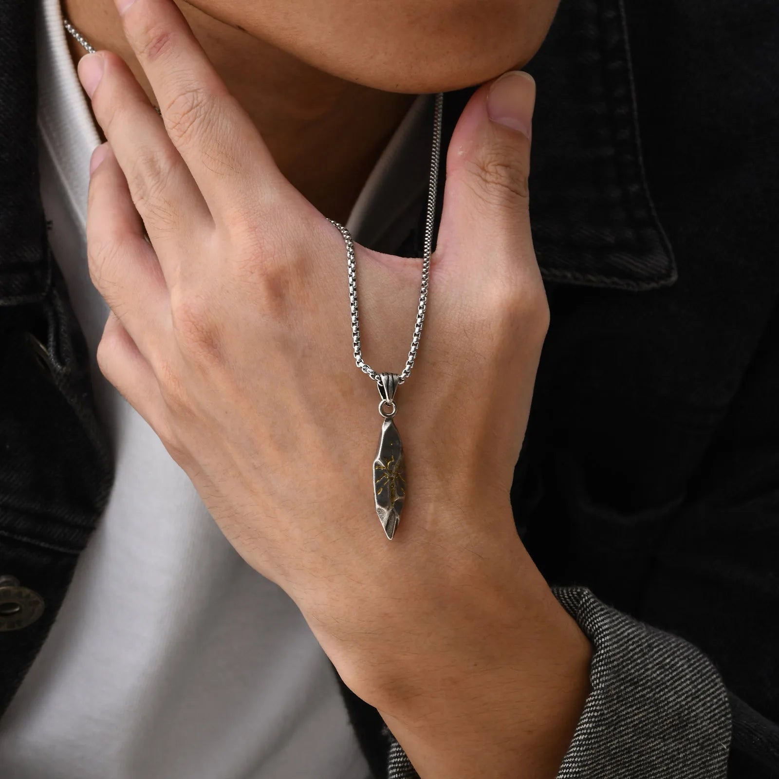 Punk Lion Head Sun Pendant Necklace - ATLAS 1