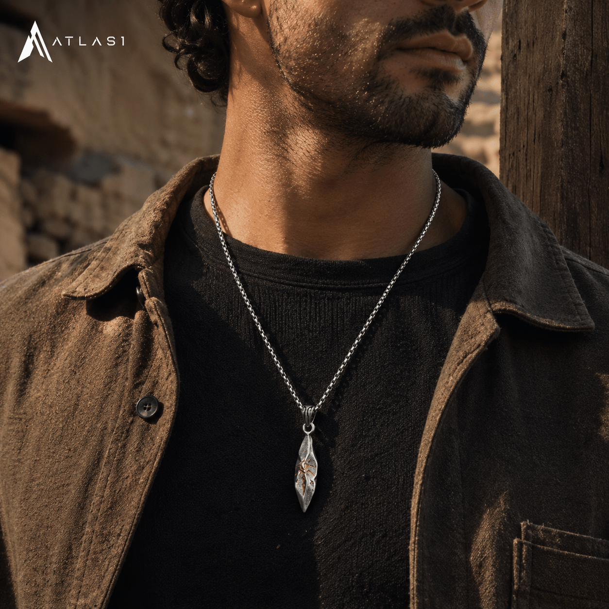 Punk Lion Head Sun Pendant Necklace - ATLAS 1