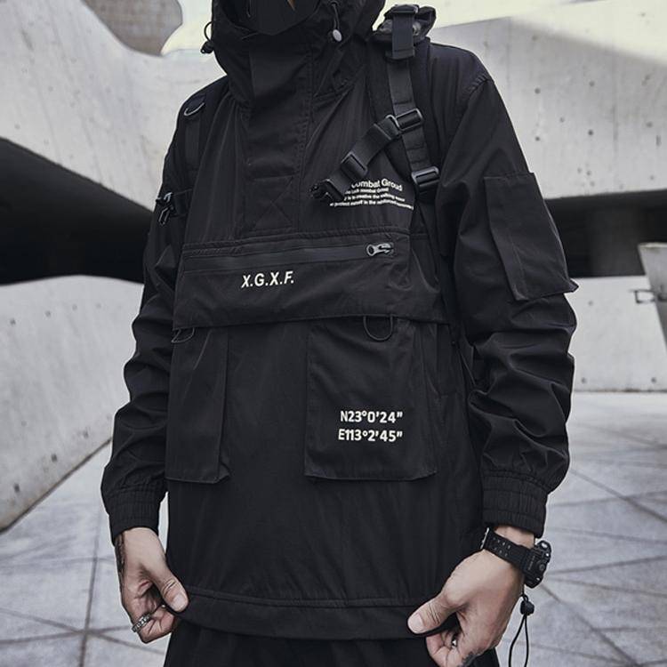 Punk Techwear Oversized Hoodies — Royaal oversized silhouet