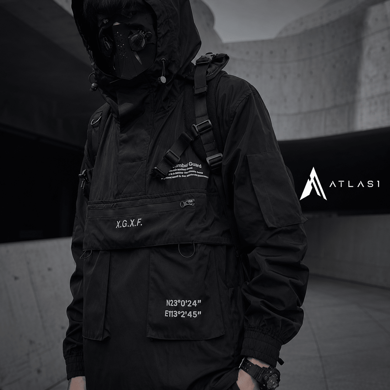 Punk Techwear Oversize Hoodies - ATLAS 1