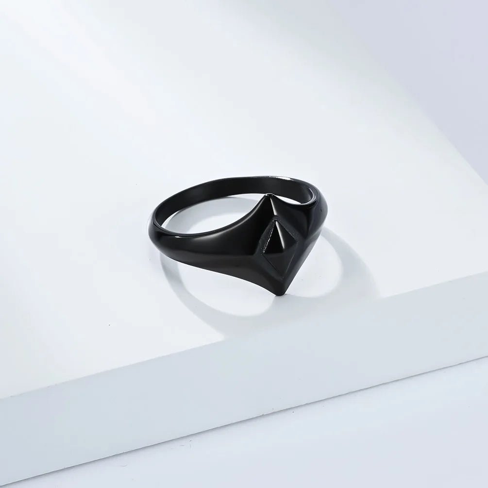 Punk Vintage Rhombus Stainless Steel Ring - ATLAS 1