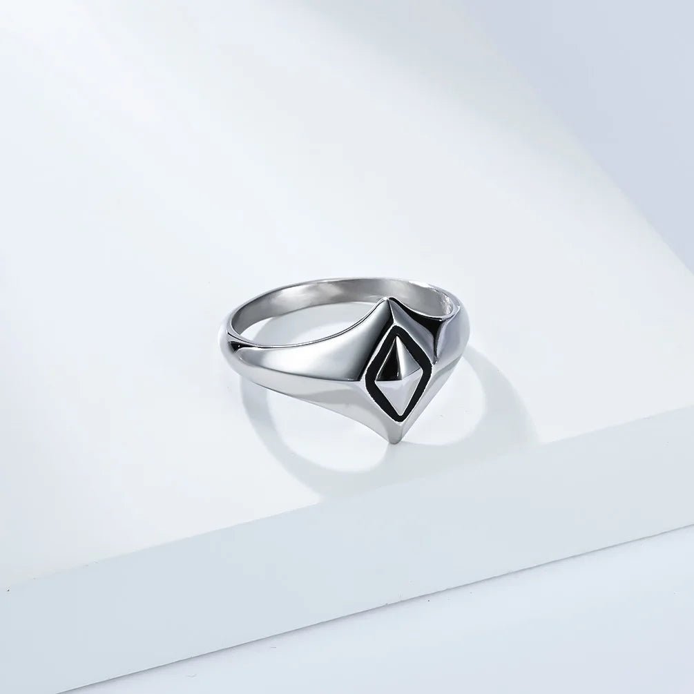 Punk Vintage Rhombus Stainless Steel Ring - ATLAS 1