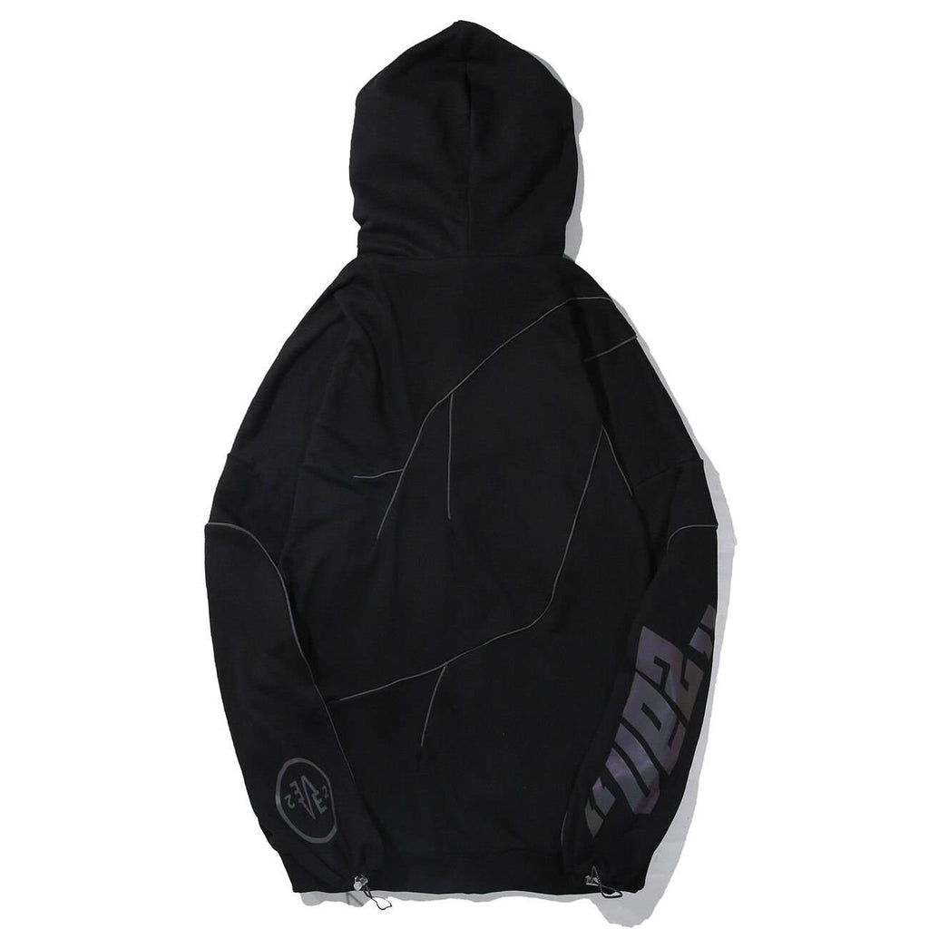 Reflective Lightning Oversized Hoodie - ATLAS 1