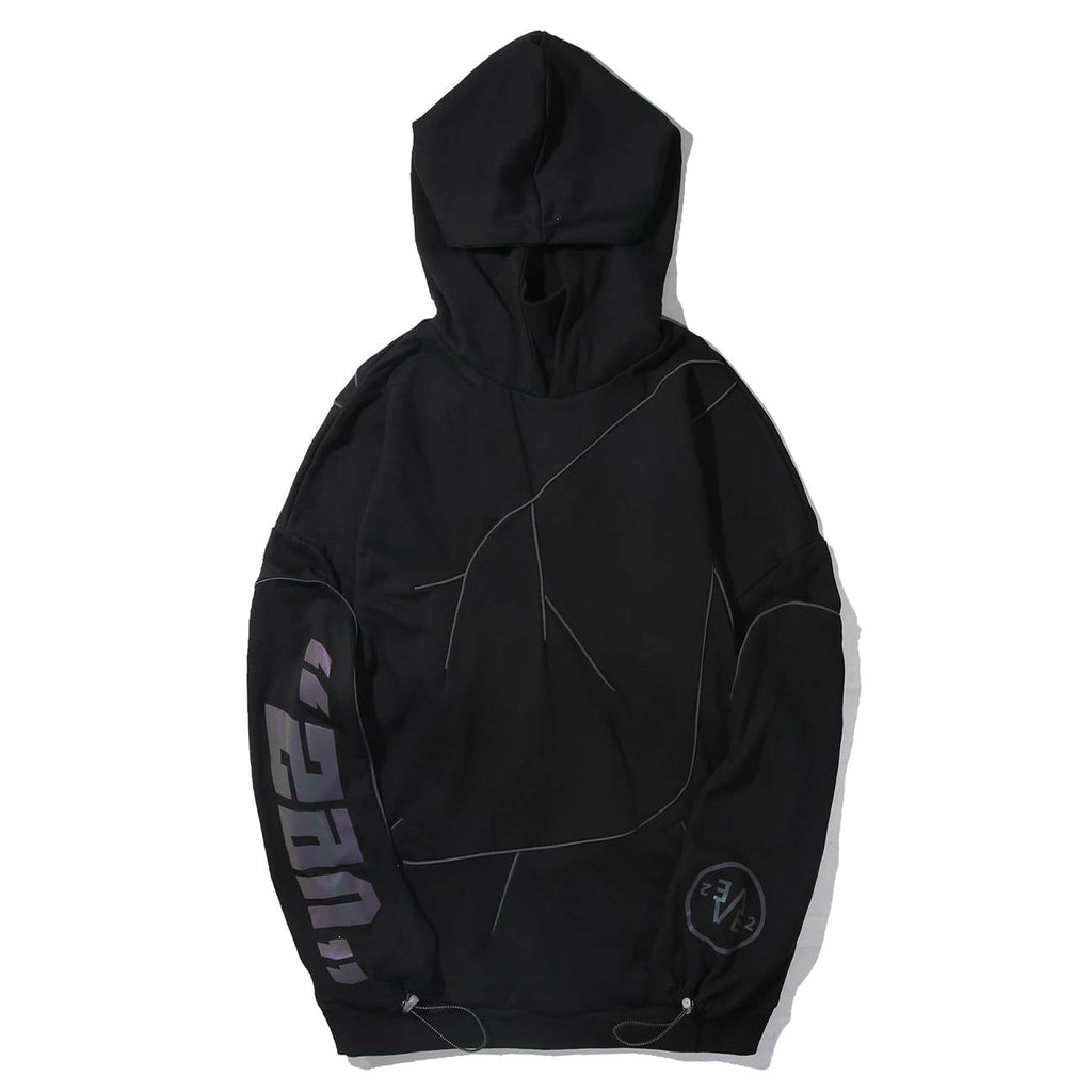 Reflective Lightning Oversized Hoodie - ATLAS 1