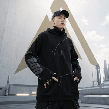 Reflective Lightning Oversized Hoodie - ATLAS 1