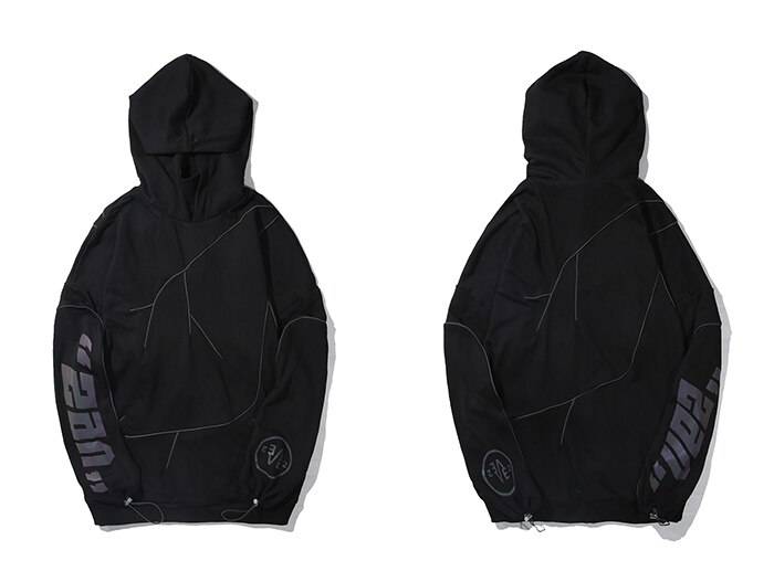 Reflective Lightning Oversized Hoodie - ATLAS 1