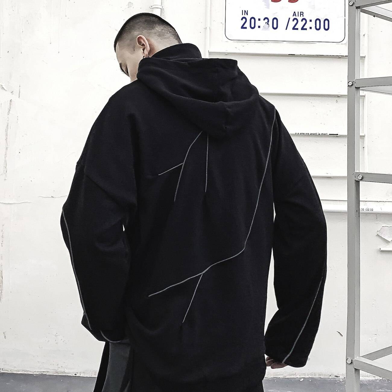 Reflective Lightning Oversized Hoodie - ATLAS 1