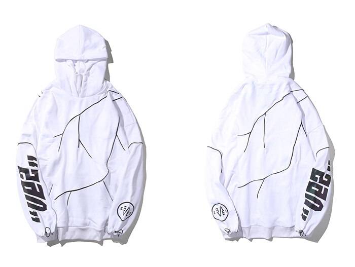 Reflective Lightning Oversized Hoodie - ATLAS 1