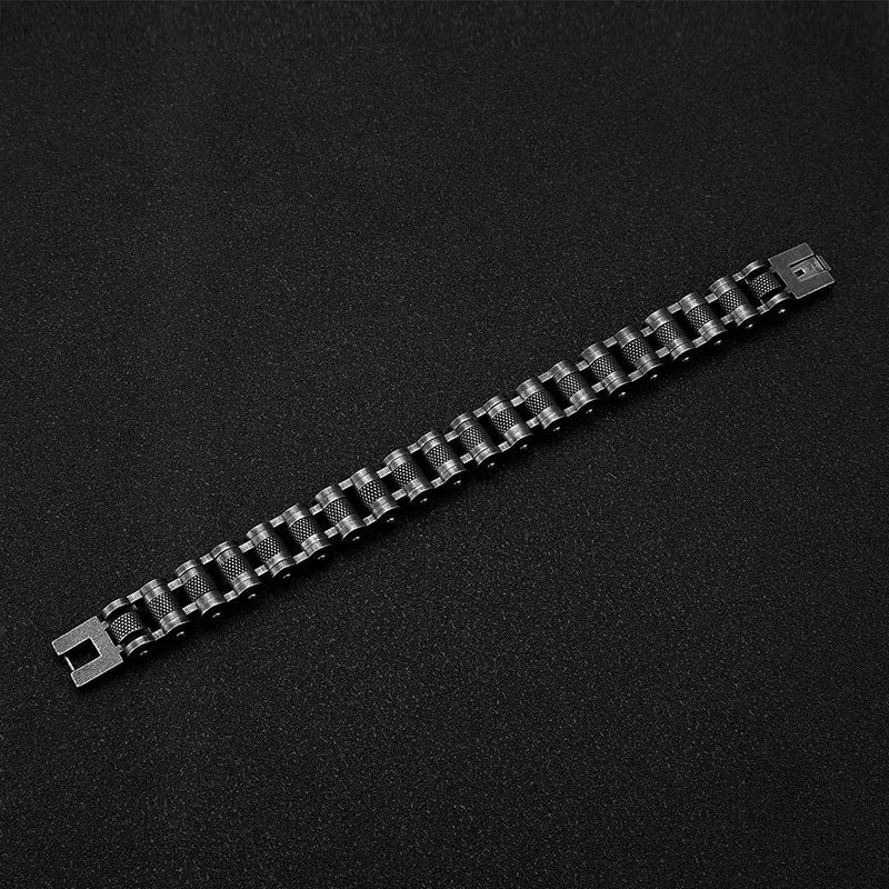 Retro Biker Chain Stainless Steel Bracelet - ATLAS 1