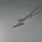 Retro Lightning Pendant Zircon Necklace - ATLAS 1 - Techwear Store