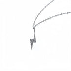 Retro Lightning Pendant Zircon Necklace - ATLAS 1 - Techwear Store